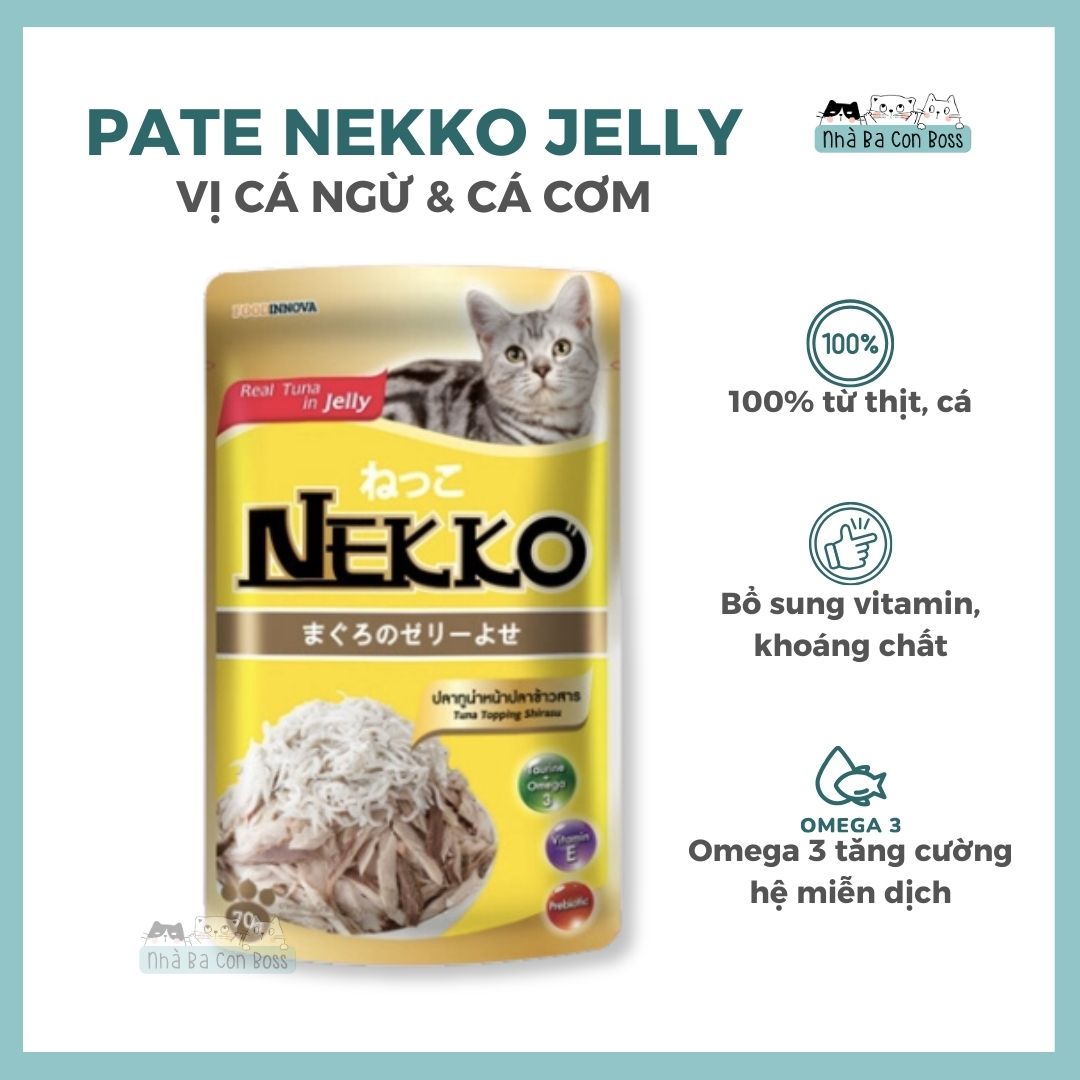[Gói 70g] Pate Cho Mèo Nekko Jelly