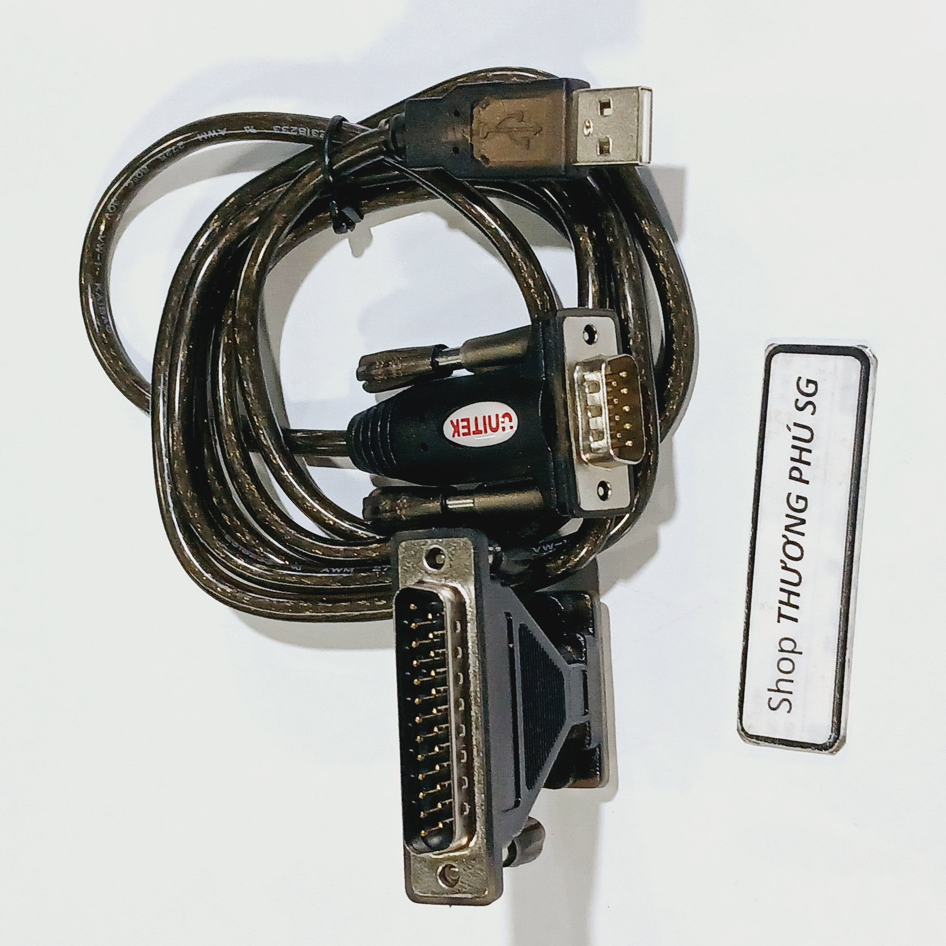 Cáp USB ra Com 9 (USB ra RS232) / Chuẩn USB 2.0 ra RS232 (Com 9 DB9M Kim Đực) (UNITEK)
