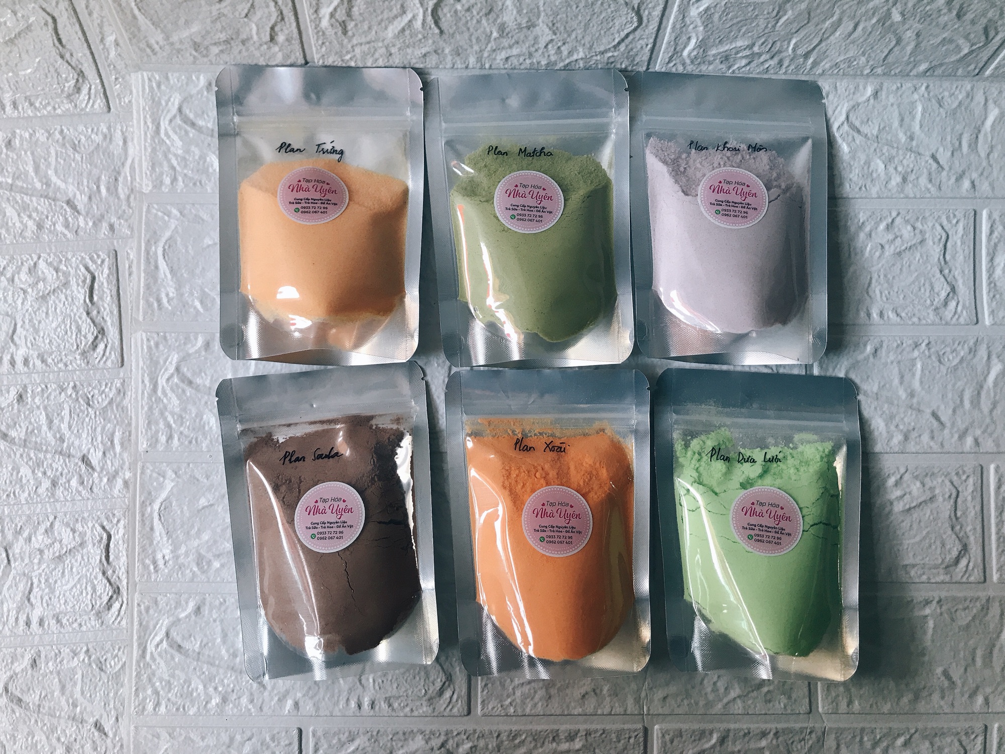 Bột Làm thạch Pudding/Plan túi chiết 100g hiệu Barismate