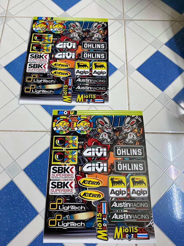 [HCM]TEM LOGO 46 SBK THỎ XÁM GIUI