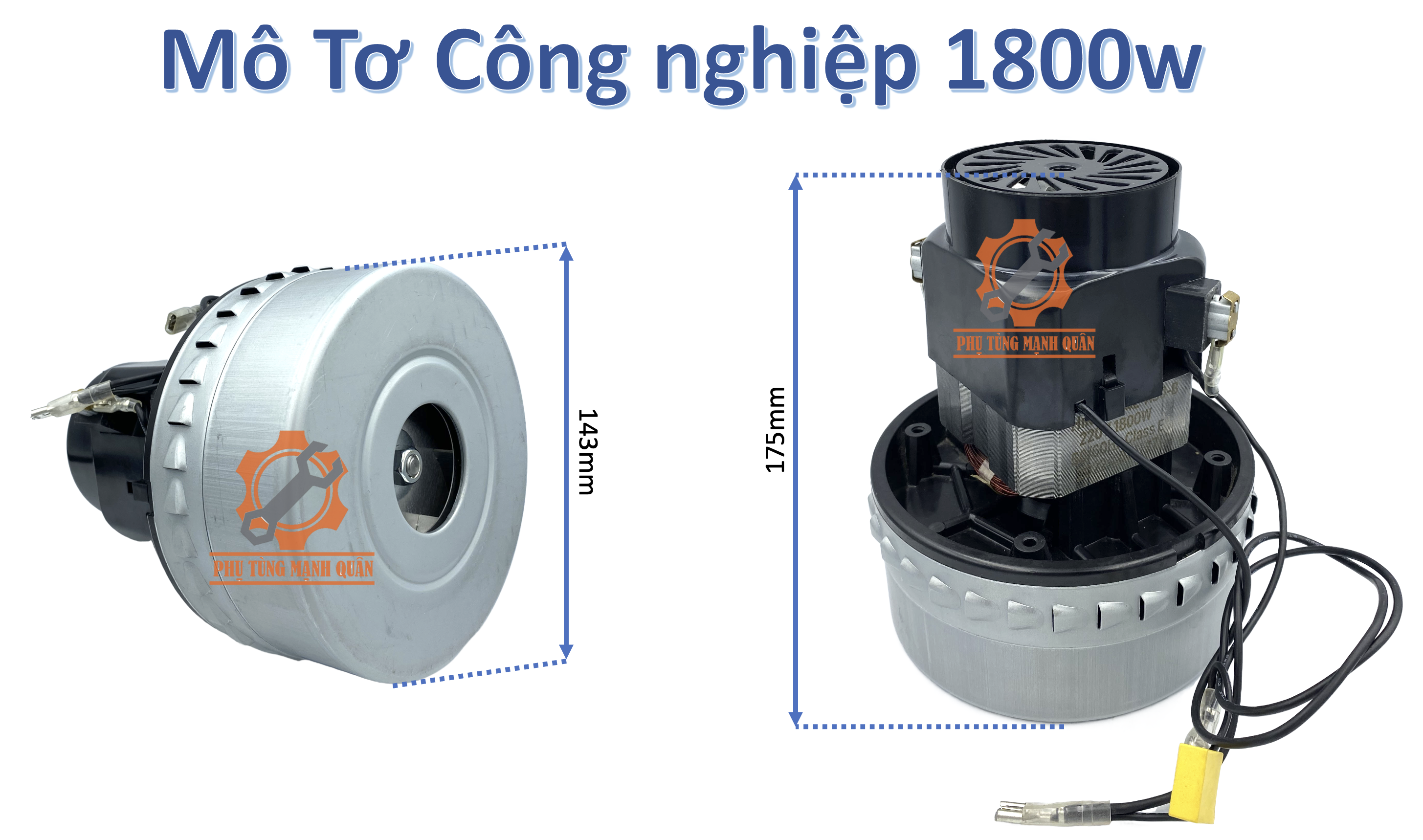 Mô tơ hút bụi - 1200w/1400w/1600w/1800w/2000w