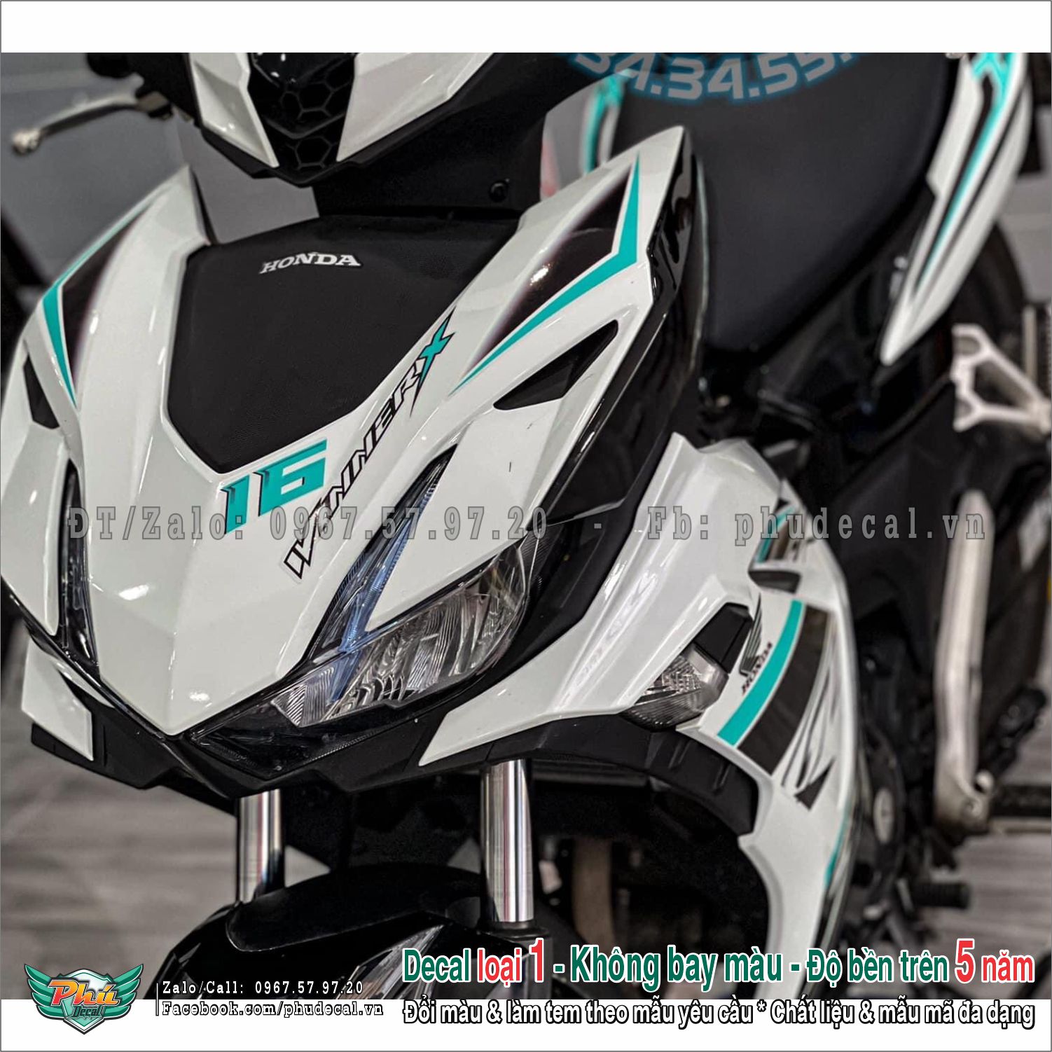 Tem rời Winner V3 trắng GTR (10)