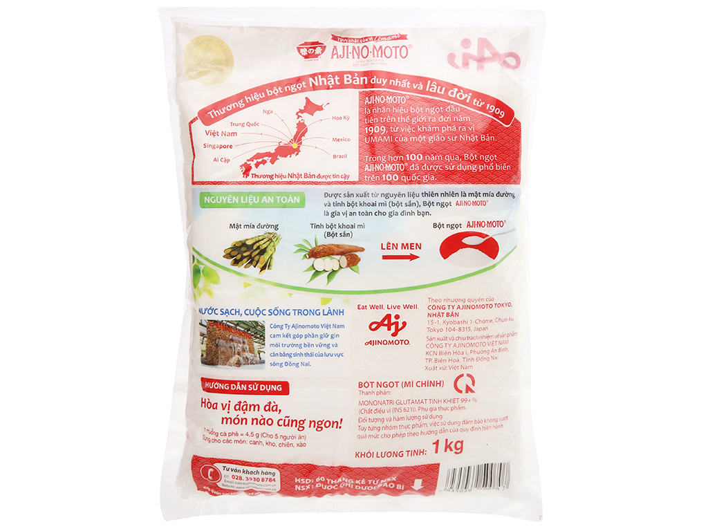 Bột ngọt Ajnomoto loại 1kg
