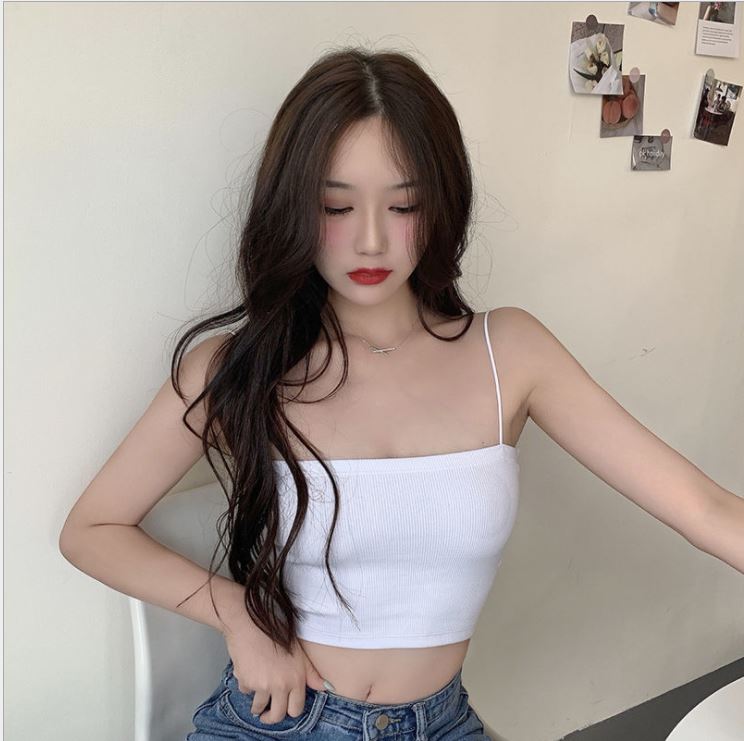 Áo Crop-Top 2 dây sợi bún