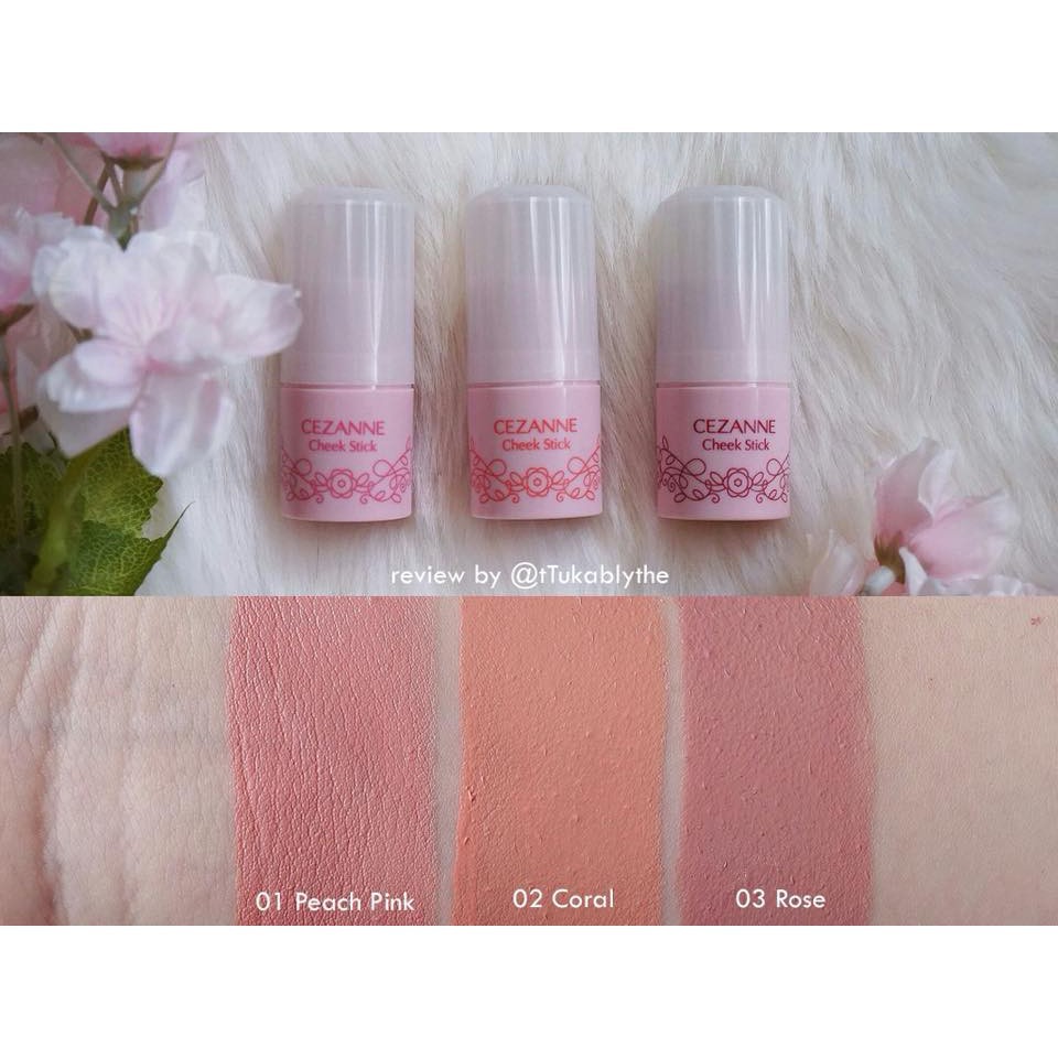 Cezanne Má Hồng Dạng Thỏi Cheek Stick Blush