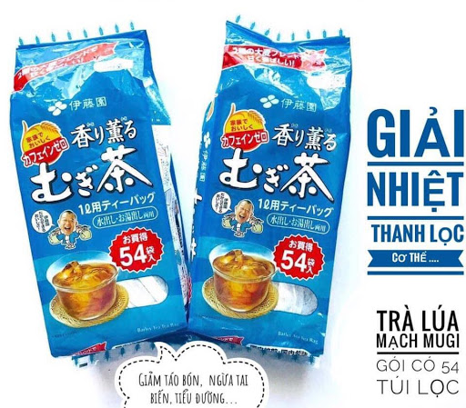 Trà lúa mạch Itoen Mugi Nhật Bản 54 gói date 12/2022