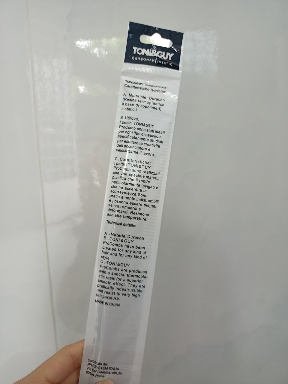 [HCM]Lược cắt tóc đuôi bằng 06500  toni & guy - phulieutocthuduc