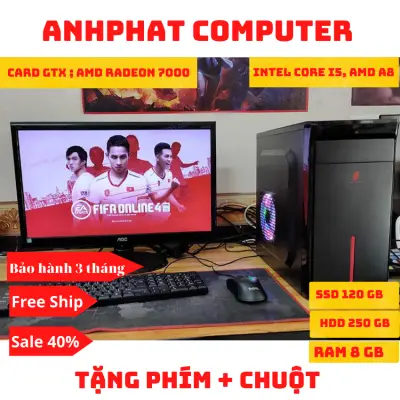 Dàn PC Gaming Giá Tốt Chơi Mượt FIFA Online 4, LOL, CF - Có Card Màn Hình