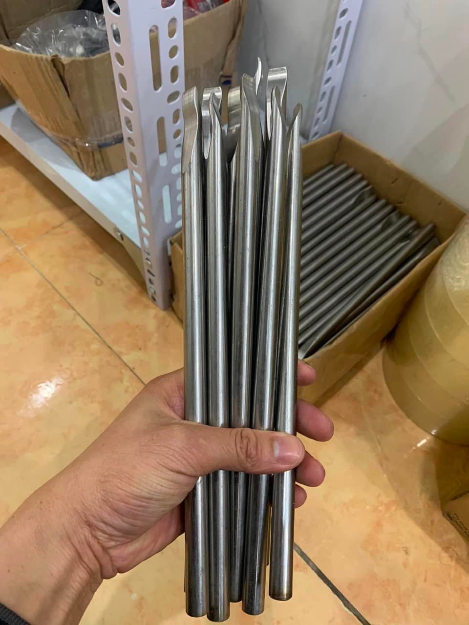 Bộ 2 cây móc lốp inox 304