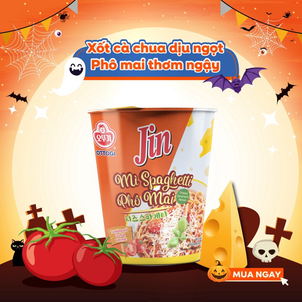 [FREESHIP️] - Mì Ly Spaghetti Vị Phô Mai Ottogi 85g