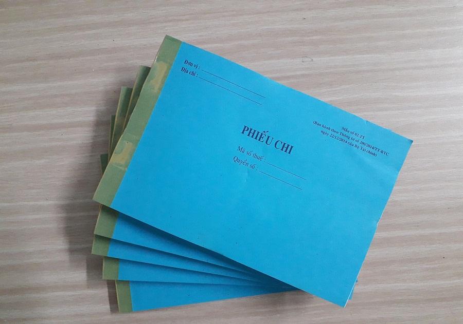 Phiếu chi 1 liên dày ( cuốn / 100 tờ) ( khổ 13 x 19 cm)