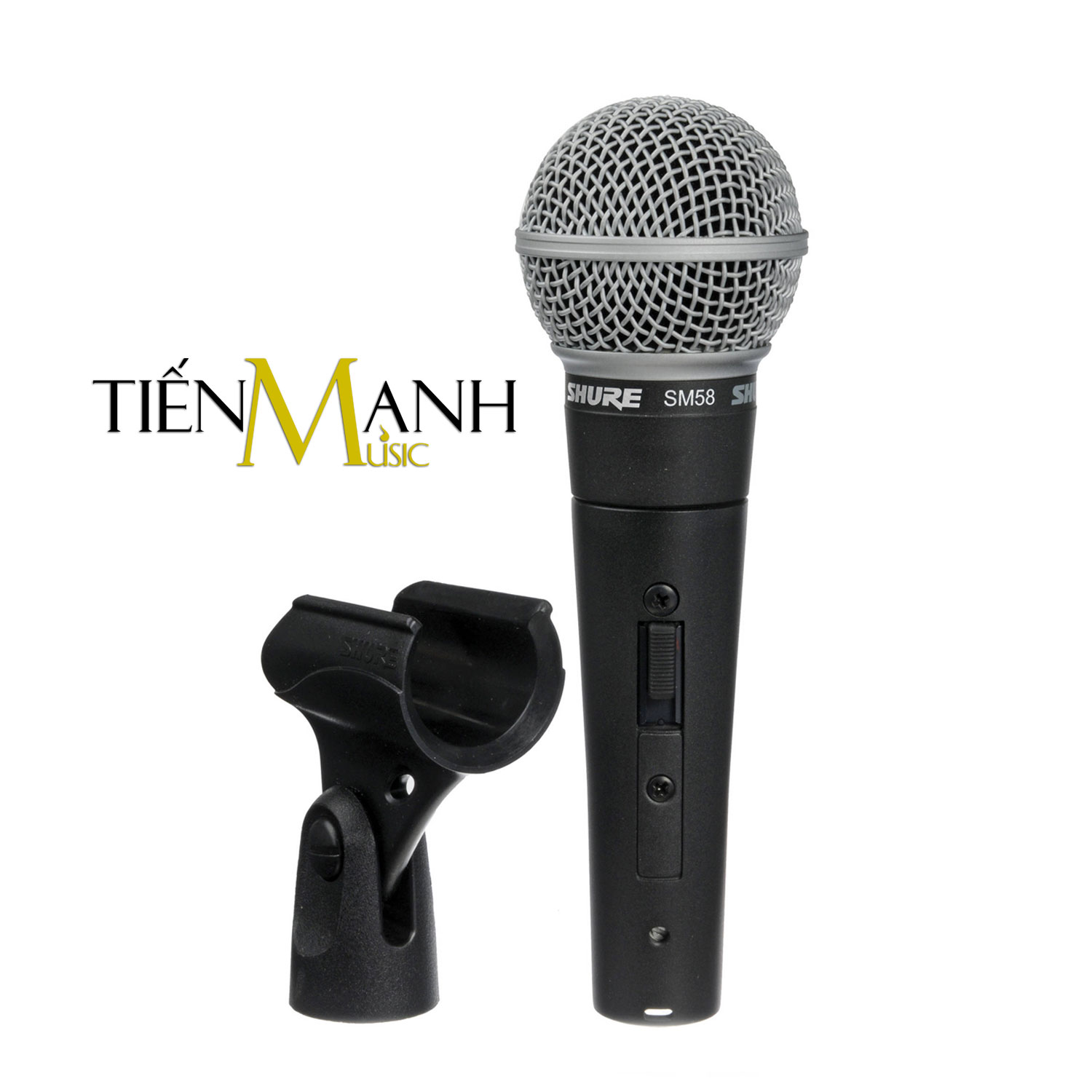 [Trả góp 0%] [Chính Hãng] Mic Cầm Tay Shure SM58-S Có Công Tắc Micro Phòng Thu Studio SM58S Microphone Karaoke SM58