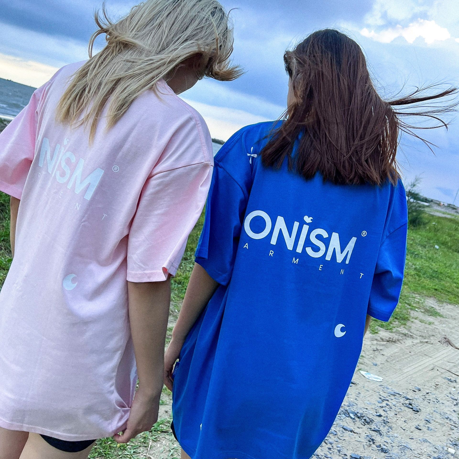 Áo thun tay lỡ BASIC ONISM GRAMENT VER 2 màu xanh coban - Basic tee ONISM