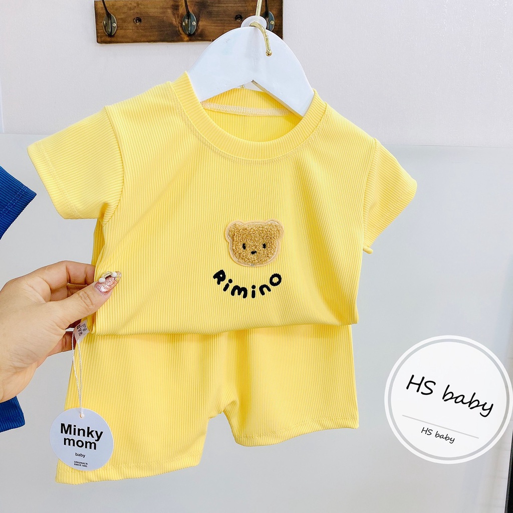 Bộc cộc tay gấu RIMINO minky cho bé