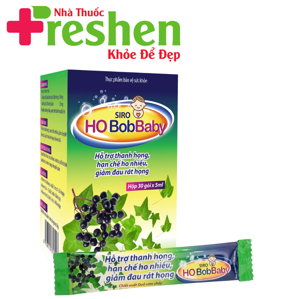 Siro ho bobbaby dân khang hỗ trợ thanh họng giảm đau rát do ho