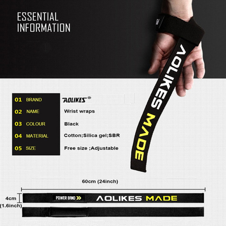 Dây Kéo Lưng (Lifting Straps) Aolikes Hỗ Trợ Deadlift