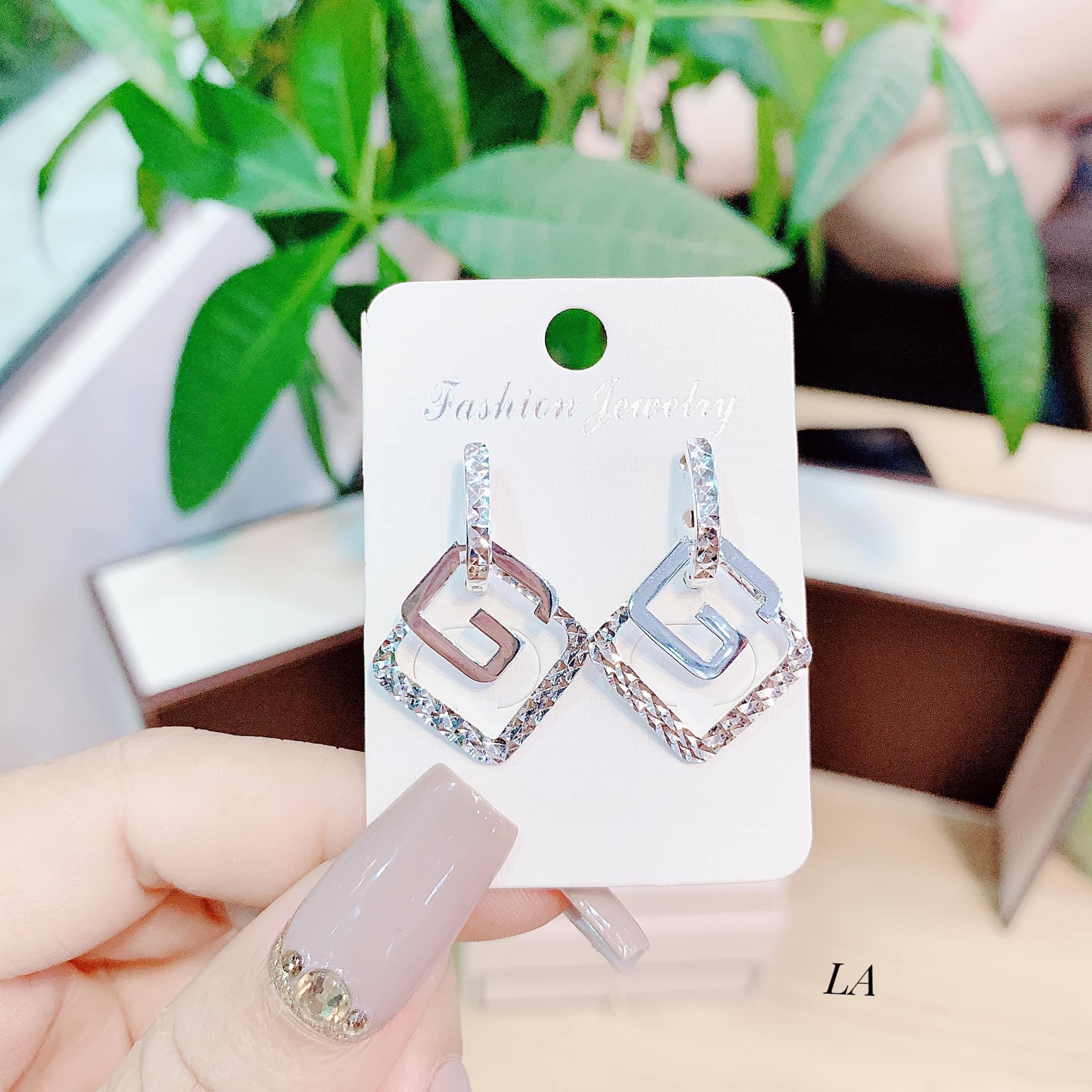 Bông tai nữ bạc Ý cao cấp MS165a