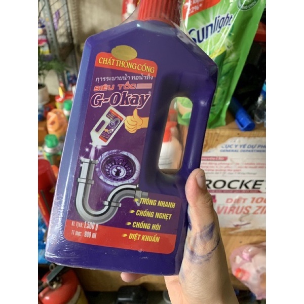 Nước thông cống cầu cực mạnh G-Okay siêu tốc