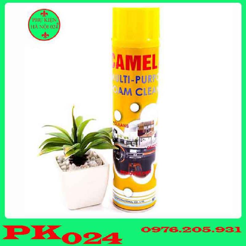 Chai Vệ Sinh Đa Năng CAMEL Tạo Bọt Làm Sạch Ghế Da, Túi Xách, Nội Thất Ô Tô