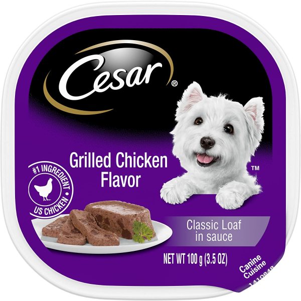 [USA] CESAR Wet Dog Food - Pate Dành Cho Chó - Grilled Chicken Flavor [Loaf] 100gr