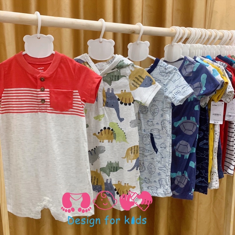 (Size 0-3m) Bộ body đùi, romper xuất dư Car.ter.s cho bé trai (chọn mẫu)