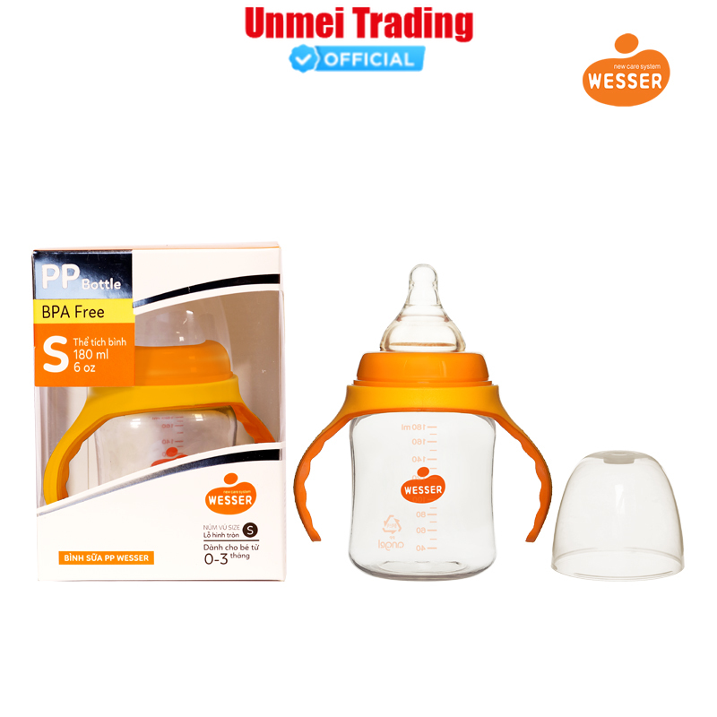 Bình sữa wesser pp 180ml