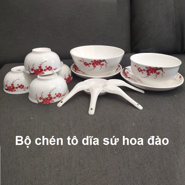 [HCM]bộ chén tô dĩa sứ - chén tô dĩa sứ