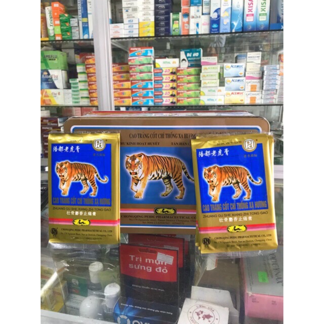 Cao Dán Con Cọp ( cao tráng cốt chỉ thống xạ hương ) Dán con cọp 7 chữ
