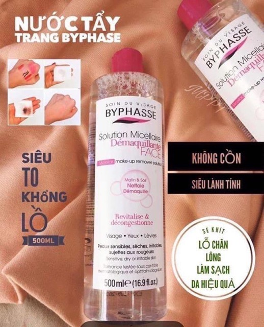 Nước tẩy trang Byphasse 500ml