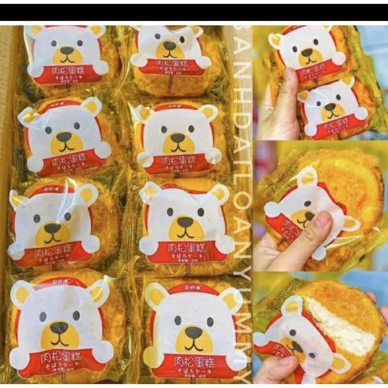 combo 3 bánh gấu ruôc/bánh ruốc gấu