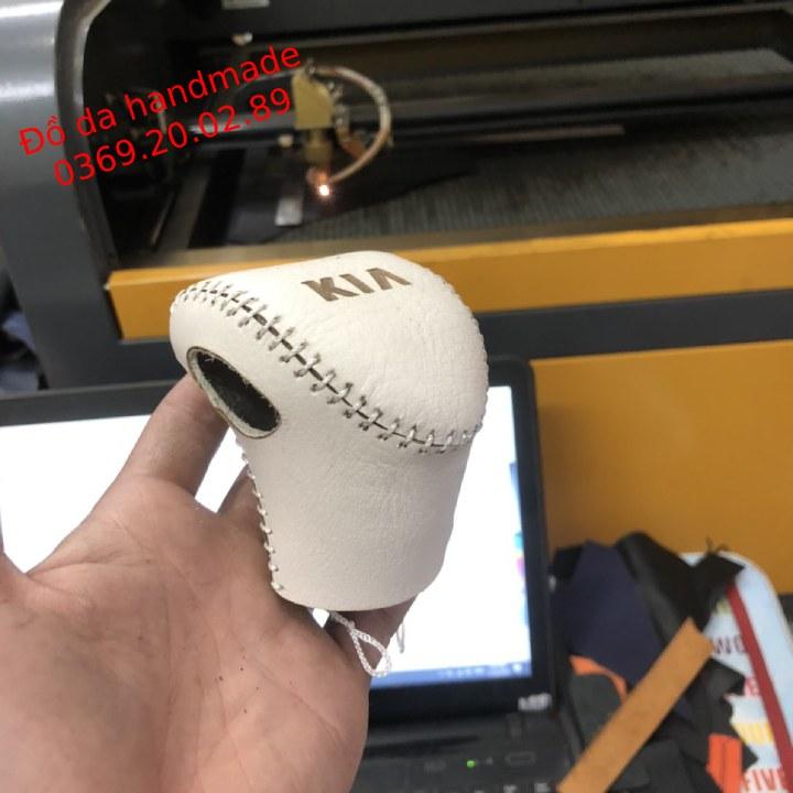 Bao da bọc cần số Kia Cerato 2019,2020,2021,2022 da bò thật mẫu thiết kế mới nhất