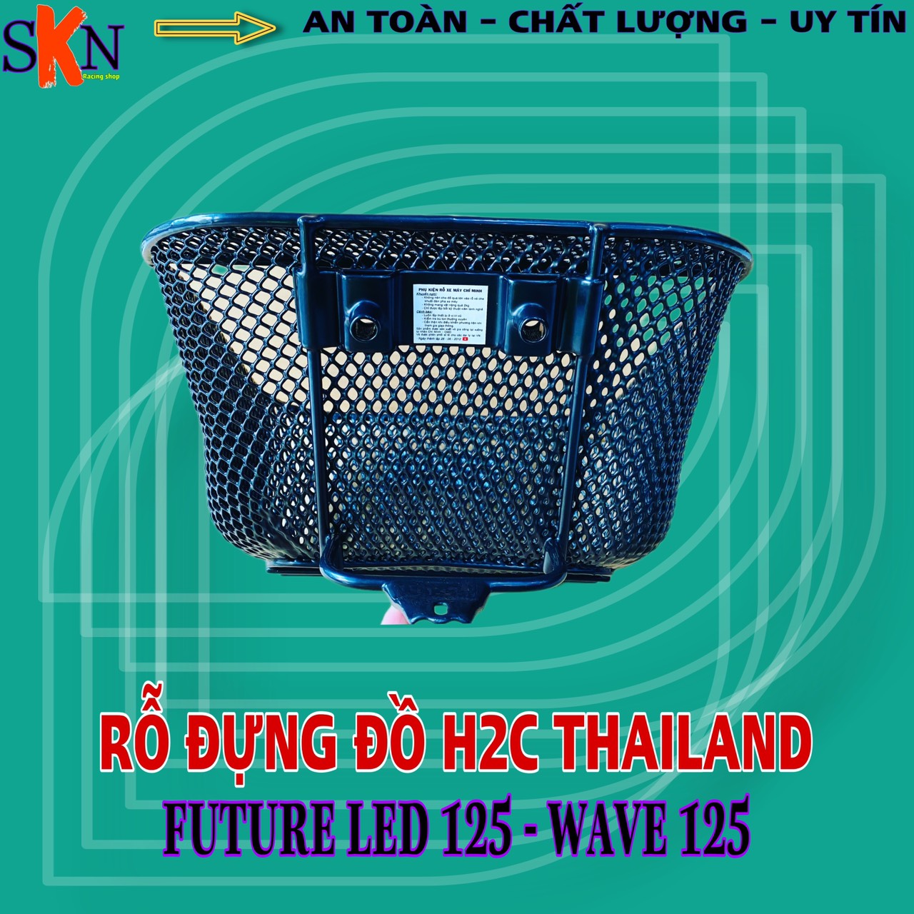 Future led-wave 125i portable storage basket