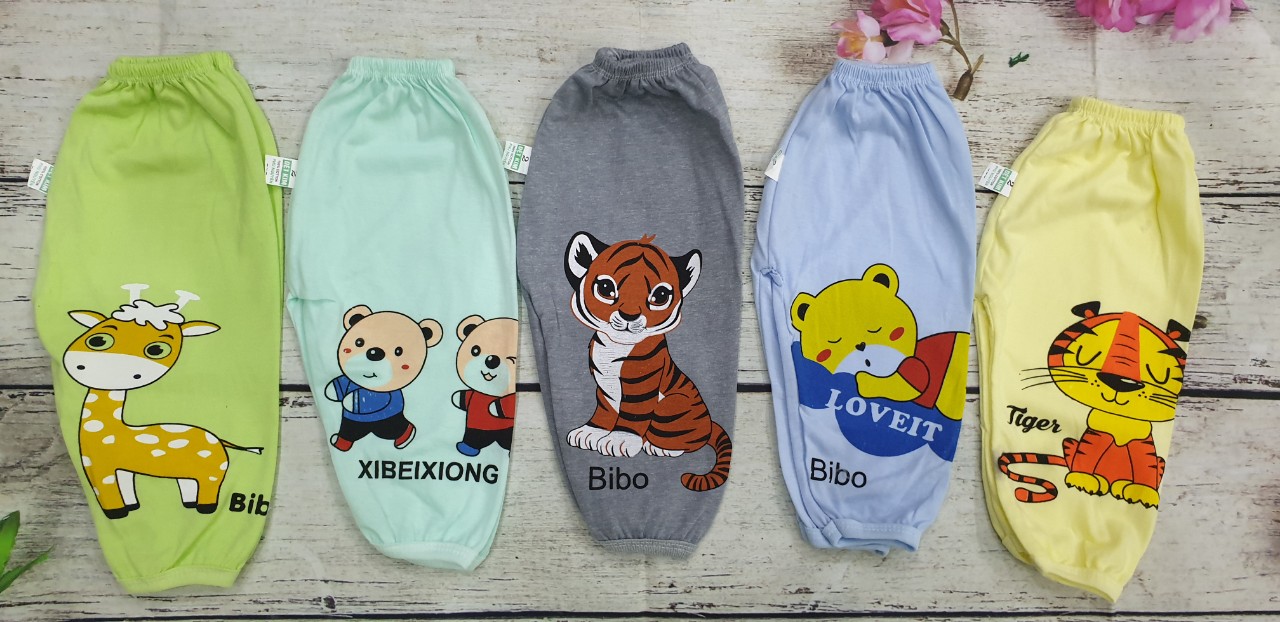 Quần chục dài cotton hình thú cho bé ( set 10 quần )