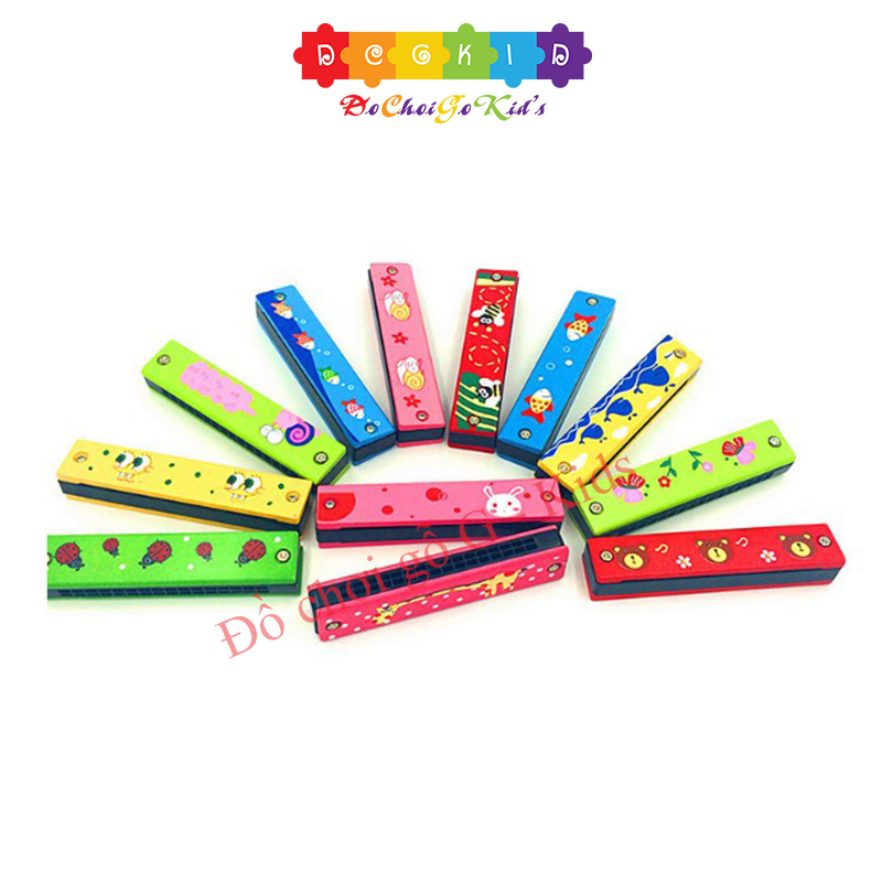 Đồ chơi nhạc cụ cho bé harmonica gỗ trẻ em Kèn harmonica Kèn harmonica - kenharmonica