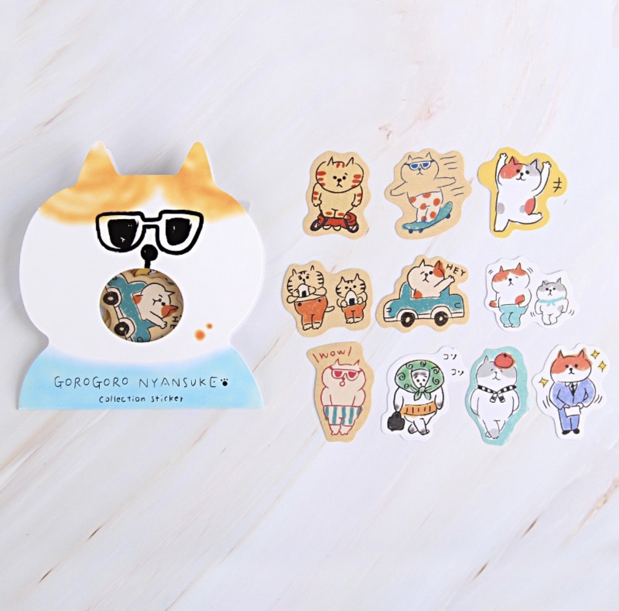 HÌNH DÁN STICKER HÌNH MÈO DỄ THƯƠNG NHIỀU MIẾNG - 30 MIẾNG