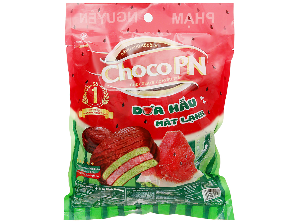 Bánh Choco PN vị dưa hấu  (17g x 12 cái)