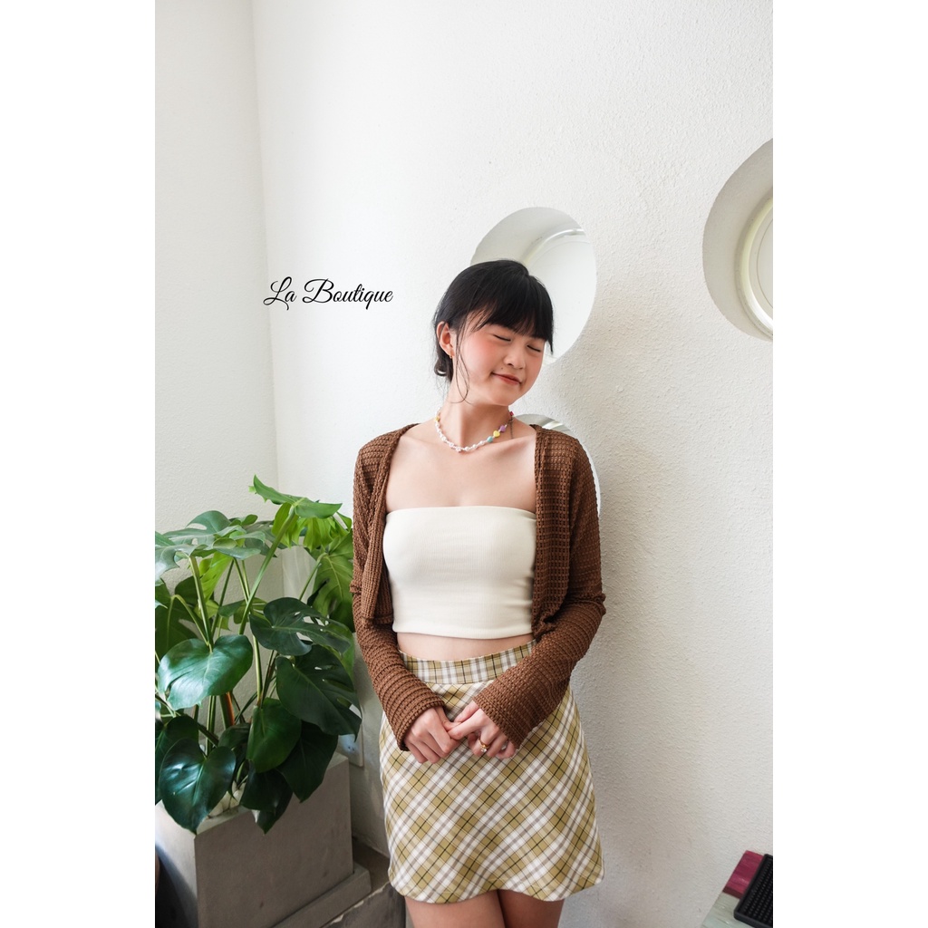 [Ảnh thật] Áo khoác lưới croptop co giãn dễ phối đồ size S/M