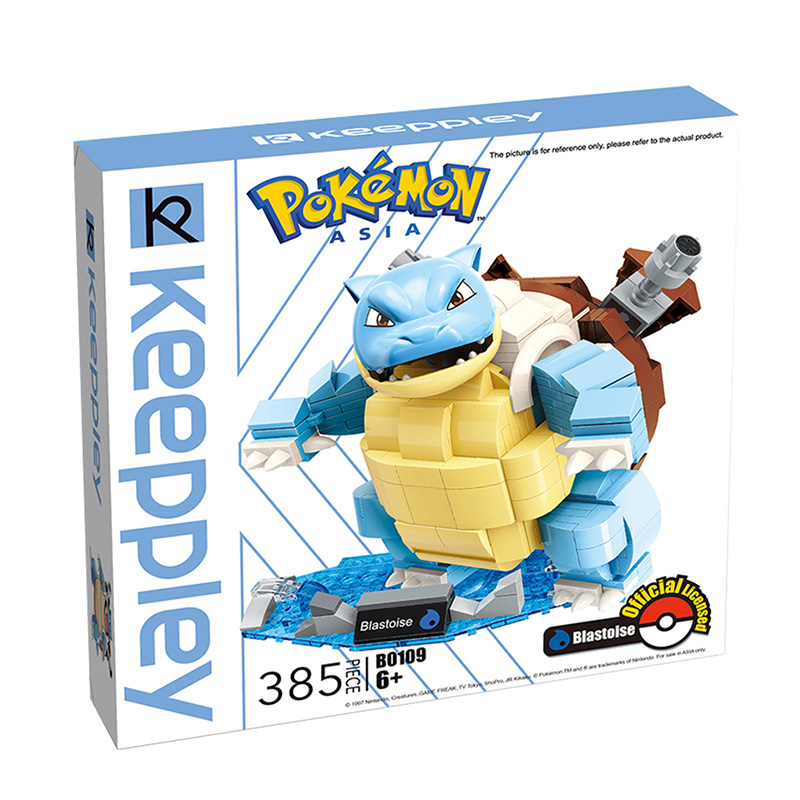 [Hộp Global] Đồ chơi lắp ráp lego Pokemon, Keeppley Pokemon, B0109 – Pokemon - Blastoise (385 Mảnh Ghép)