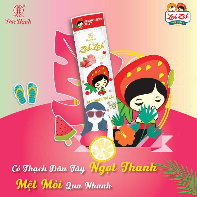 Kẹo thạch Zaizai Đức Hạnh [Phiên bản thạch dài]