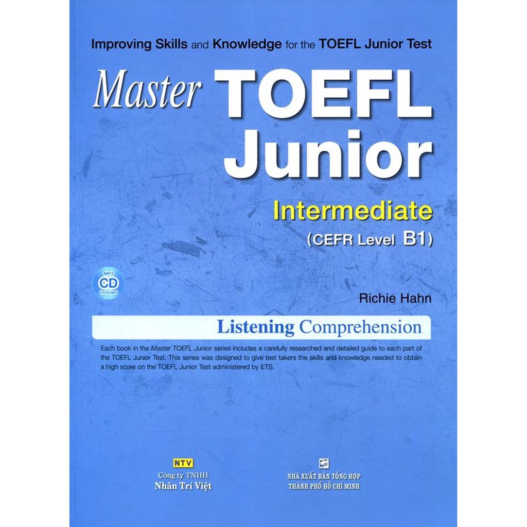 NS Minh Tâm - Sách - Master TOEFL Junior Cefr Level Listening Intermediate B1 (Kèm CD)