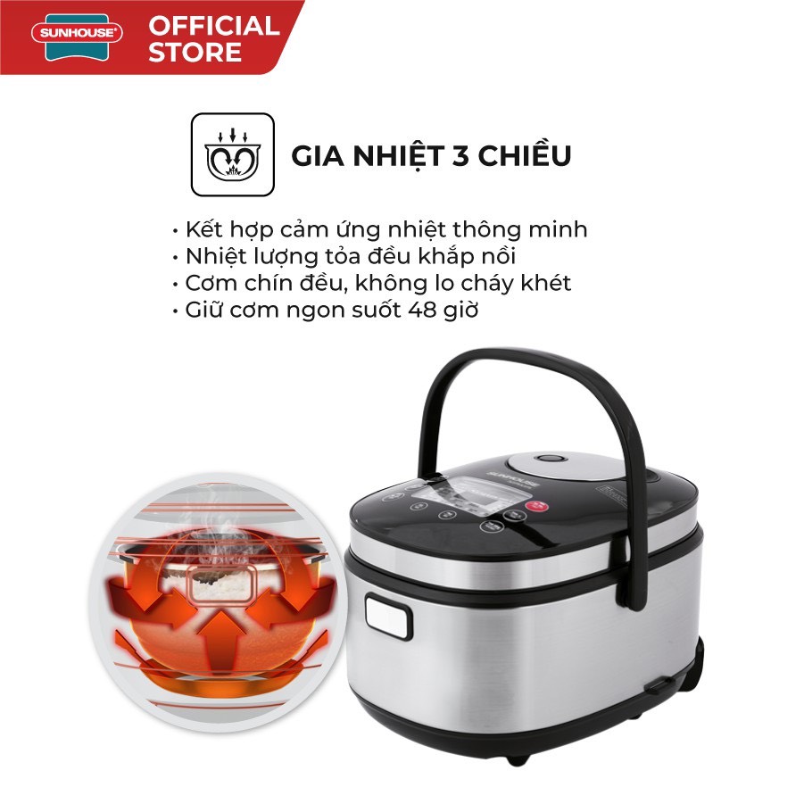 NỒI CƠM ĐIỆN TỬ 1.8L SUNHOUSE MAMA SHD8903
