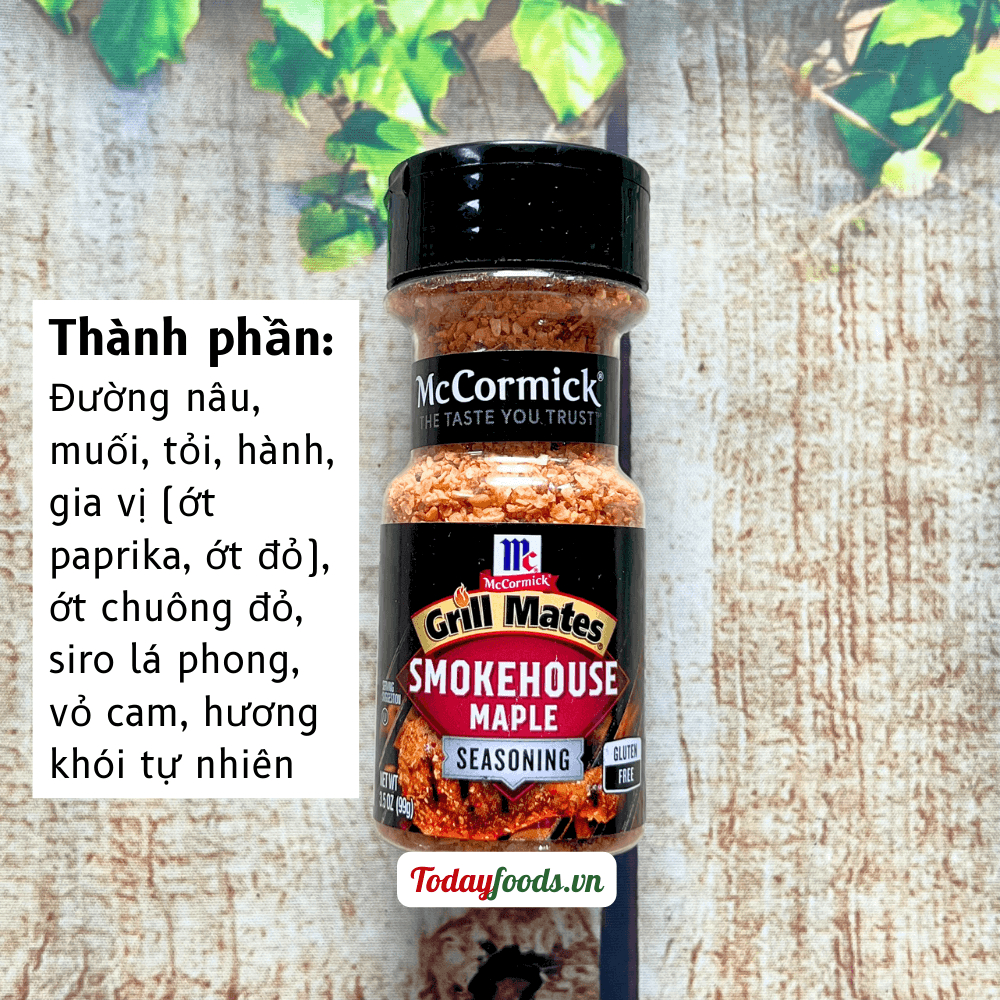 Gia vị ướp thịt nướng BBQ Mỹ McCormick – Gia vị ăn kiêng hương vị BBQ đậm đà chuẩn nhà hàng