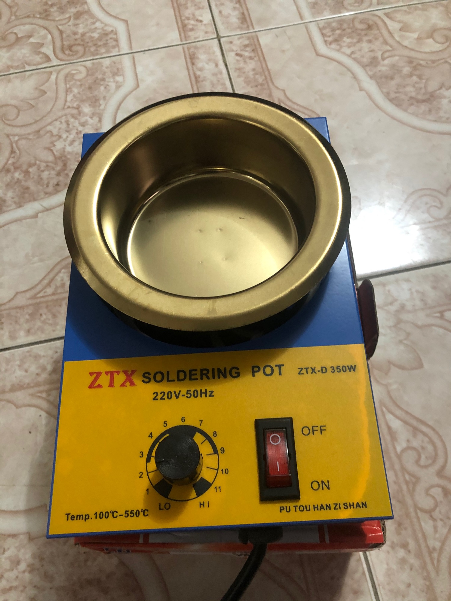 Bể nấu thiếc ZTX 41D 350W 100mm