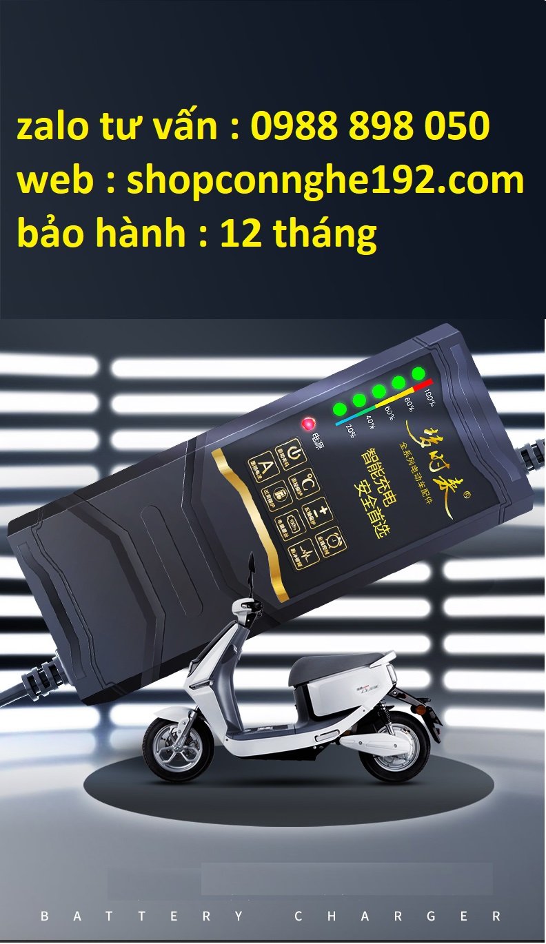 Bộ Sạc Xe Máy Điện 60v 20ah