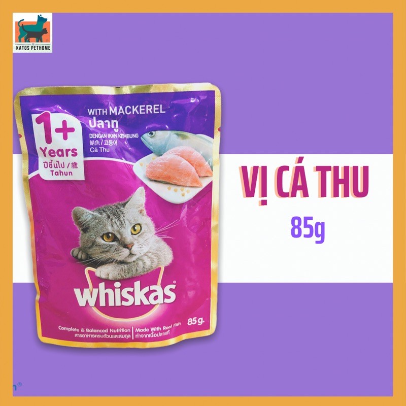 PATE WHISKAS CHO MÈO GÓI 80GR
