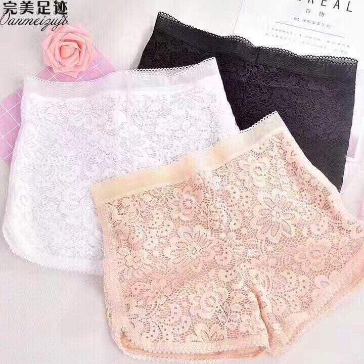 Combo 2 quần  mặc váy ren hoa cúc