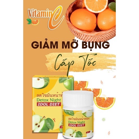 Xổ Mỡ Bụng Thái Detox Night Idol Diet . Giảm Mỡ Bụng Cấp Tốc