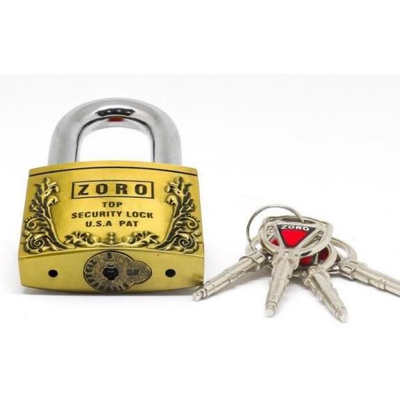 [HCM]Ổ Khóa ZORO Size đại 6P Hoa Văn ( Chìa Trụ )