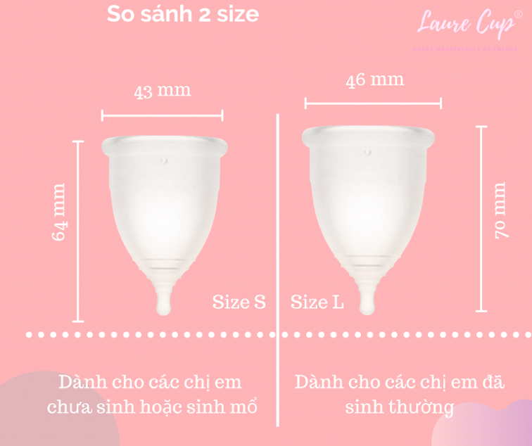 [FREESHIP MAX]Cốc Nguyệt San Laure Cup Mềm Mịn Pháp [Laure Beauty]