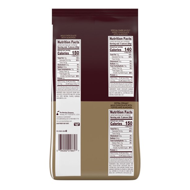 Socola Hershey's Nuggets Assorted Chocolate Candy 900g bill Mỹ